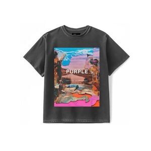 Purple Brand Textured SS Tee In Black Men’s Size 2XL Sold Out NWT MRSP $140